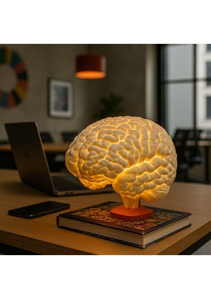 Brain Lamp – Gerçek Ölçekli Beyin Şeklinde Masa Lambası