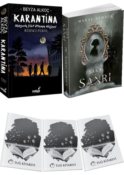 Saka ve Sanrı 2 ve Karantina 5 Beyza Alkoç 2li Set + Hediyeli