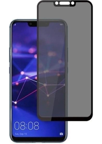 Huaweı Mate 20 Lıte -Uyumlu Privacy Hayalet - Temperli Cam Ekran Koruyucu-Anti Static Esd Hd
