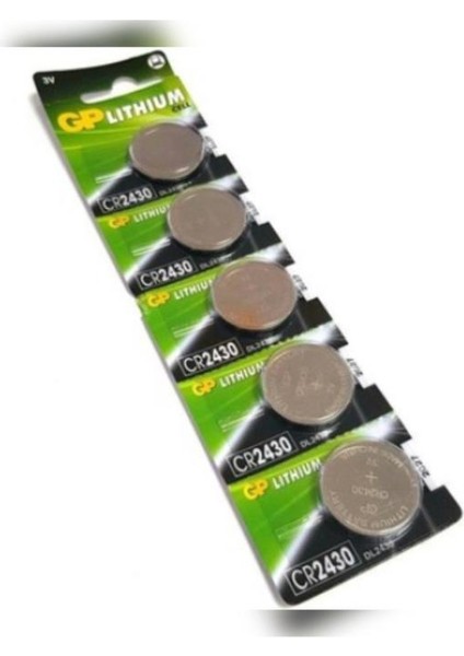 1 Adet En Iyi Kalite CR2430-2C5 Düğme Pil 3V Tekli L I T H I U M Para Pil