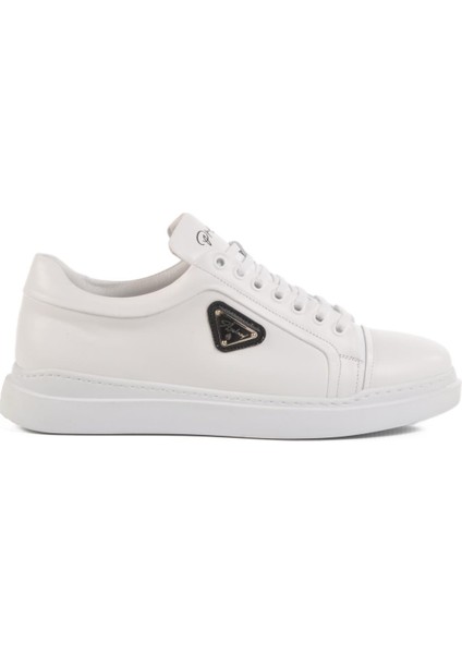 Ayakmod Premium 2040 M Siyah-Beyaz Deri Erkek Sneaker modelleri