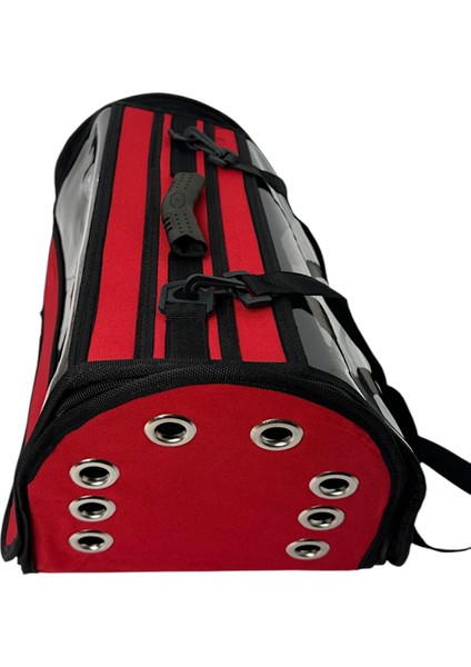 Şeffaf Pencereli Kedi ve Köpek Taşıma Çantası Siyah Renk Saplı ve Seyahat Için Uygun modelleri