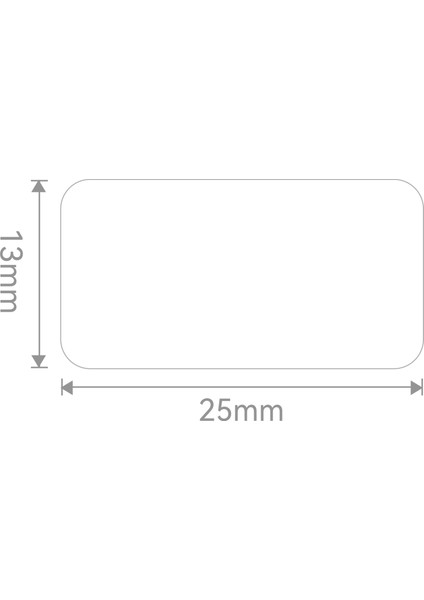 Niimbot PL25X13MM 390 Adet -80°c Beyaz Etiket (M2)