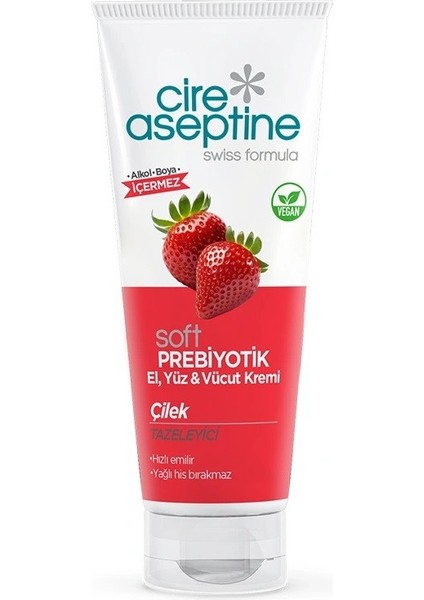 Cire Aseptine Tüp Krem Çilek 75 ml