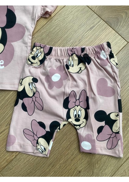 Lionkids Kız Cocuk Mickey Mause Şık Şortlu Takım