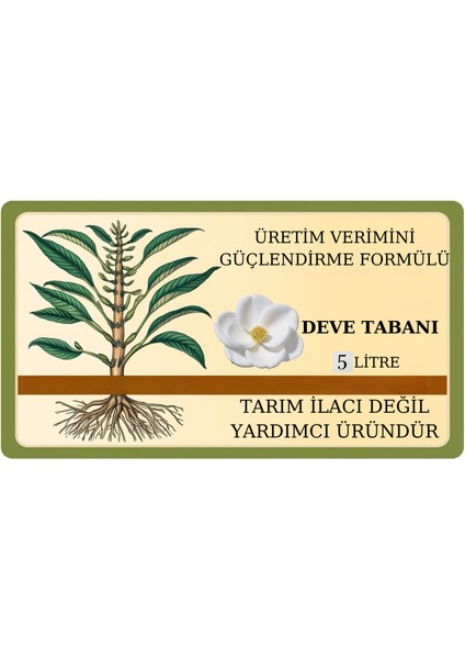 Doğal Üretim Verimini Güçlendirme Formülü(Deve Tabanı Çiçeği)
