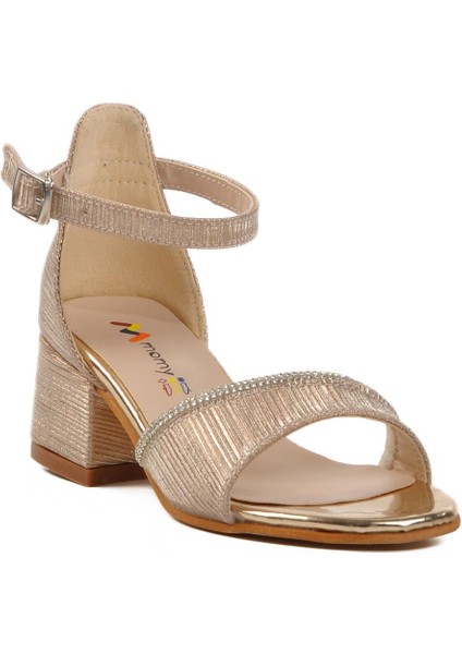 6503 P Altın Çocuk Abiye Ayakkabı Momy