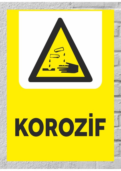 Korofiz - Uyarı Tabela Levhası 24X34 cm Polikarbon