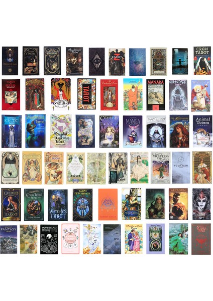 Thelema Tarzı 200 Stil Tarot Kartı Oracle Altın Art Nouveau Yeşil Cadı Evrensel Kelt Thelema Steampunk Tarot Oyunu Oyun Tahtası Destesi (Yurt Dışından)