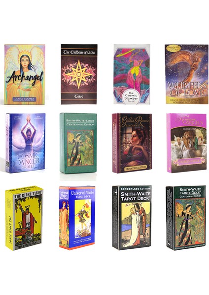 84 Adet-10 Tarzı Yeni Oracle Tarot Kartları Ingilizce Versiyon Deck Tarot Oyunları Oynama Kartı Kehanet Kader Eğlence Masa Oyunu - Türkçe Tarot Kartları (Yurt Dışından) modelleri