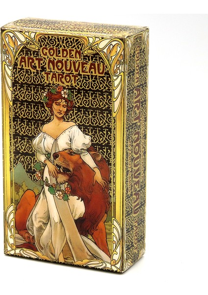 Büyülü Aşk Tarzı Altın Art Nouveau Tarot Destesi Kartları ve Rehber Kitap Seti - Başlangıçlar Için Klasik Art Nouveau Stil Oyun (Yurt Dışından)