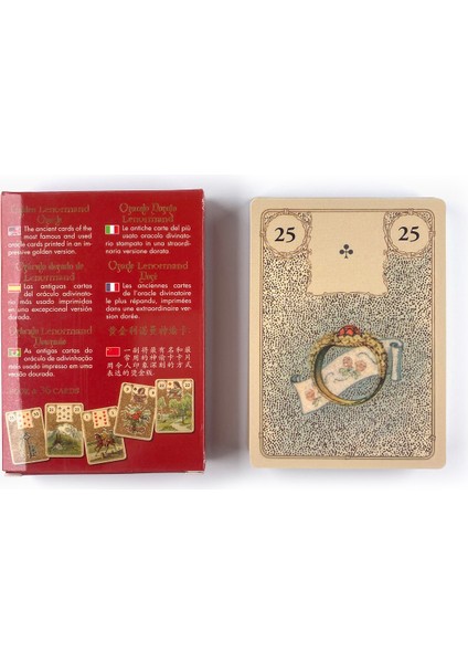 Kara Melekler Tarot Stili Altın Lenormand Oracle Kartları Fal Bakma Kehanet Tarot Destesi Aile Parti Eğlence Masa Oyunu Pdf Kılavuz Kitapçığı Ile - E-Ticaret Başlığı (Yurt Dışından)
