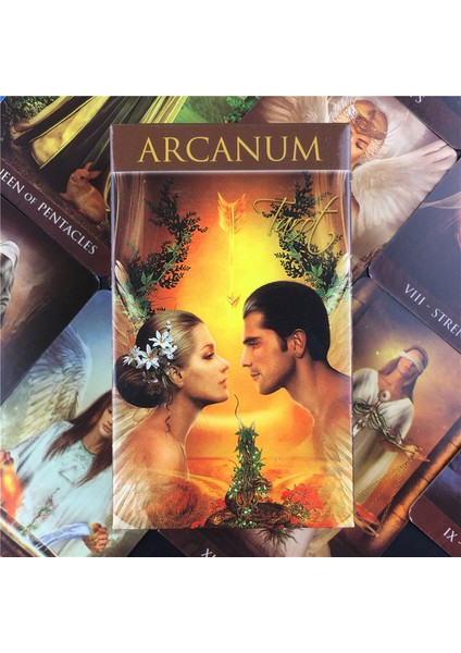 52 Adet TS06 Stili Full Ingilizce Arcanum Tarot Kartları Destesi Orak Kartları Parti Oyunu Masa Oyunu Için (Yurt Dışından)