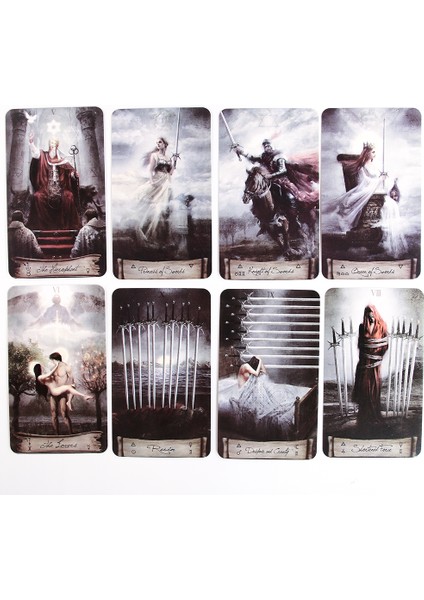 Koyu Gri Tarzı Cennet ve Dünya Tarot Kiti Kartları 78 Yeni Tarot Kartı Başlangıçlar Için Kılavuz Kitap Kart Oyunu Masa Oyunu Zarif ve Kılavuz Cennet Dünya Tarot Kiti - (Yurt Dışından) fırsatları
