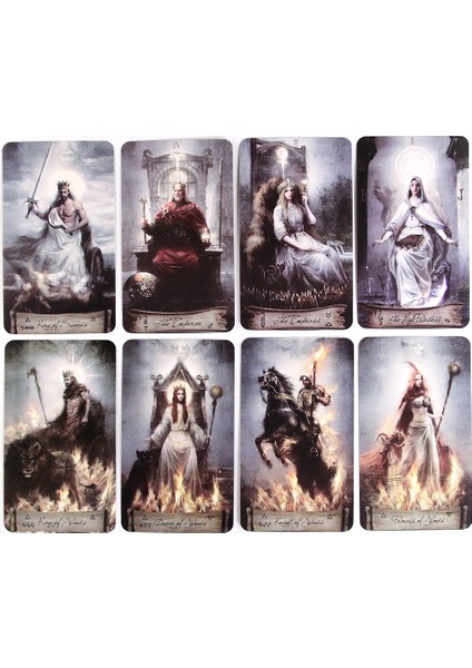 Koyu Gri Tarzı Cennet ve Dünya Tarot Kiti Kartları 78 Yeni Tarot Kartı Başlangıçlar Için Kılavuz Kitap Kart Oyunu Masa Oyunu Zarif ve Kılavuz Cennet Dünya Tarot Kiti - (Yurt Dışından) indirimleri