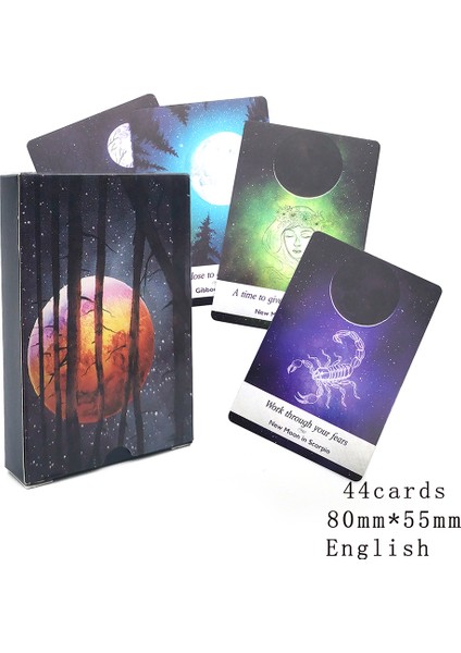 Ay Bilimi Tarzı Ayloji Fal Kartları.mini Falcı Kartlar.tarot Destesi.oyun Kartları Oynama Yüksek Astroloji Kartları Ay Kartı 44 Kart. (Yurt Dışından) fiyatları