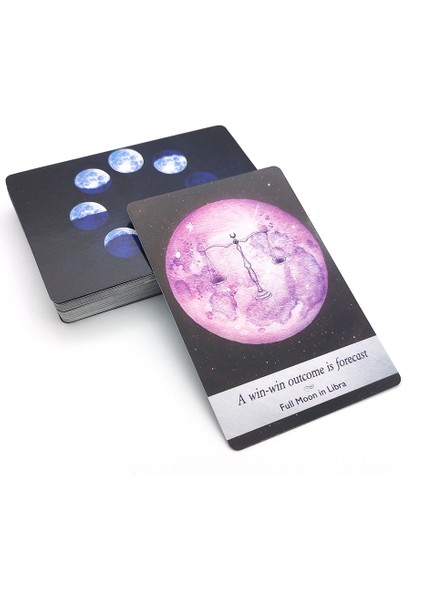 Ay Bilimi Tarzı Ayloji Fal Kartları.mini Falcı Kartlar.tarot Destesi.oyun Kartları Oynama Yüksek Astroloji Kartları Ay Kartı 44 Kart. (Yurt Dışından) modelleri