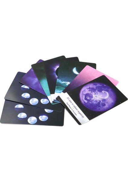Ay Bilimi Tarzı Ayloji Fal Kartları.mini Falcı Kartlar.tarot Destesi.oyun Kartları Oynama Yüksek Astroloji Kartları Ay Kartı 44 Kart. (Yurt Dışından) indirimleri