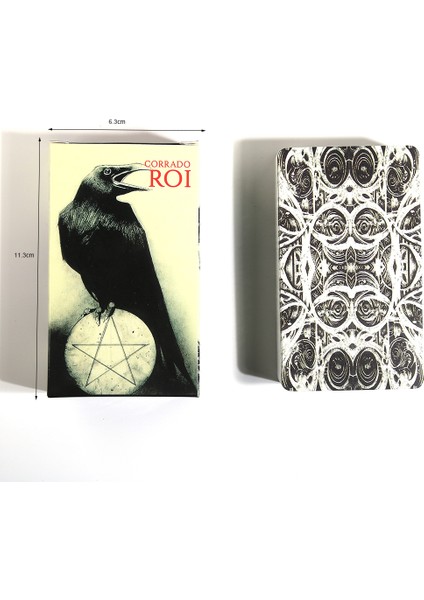 Bordo Tarzı Yeni Başlayanlar Için Karga Cinayeti Tarot Kartları Destesi Stokta - Corrado Roi Fal Bakımı (Yurt Dışından)