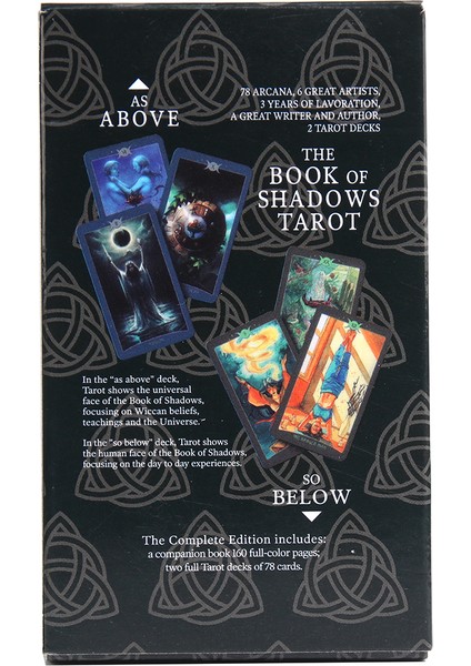 Kara Melekler Tarot Stili Büyücülük Malzemeleri Tarot Kartları Oyunu - Kader Falı Kehanet Eğlence Için Gölgeler Kitap Tam Set (Yurt Dışından)