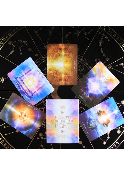 Tarot Kumaş Tarzı Işık Dilinin Gizli Orak Iletileri Özgünlük Kartları Oyun Tahtası Oyuncak Deck Oyun Başlangıçlı Kılavuz Kitapçıkla (Yurt Dışından) fiyatları