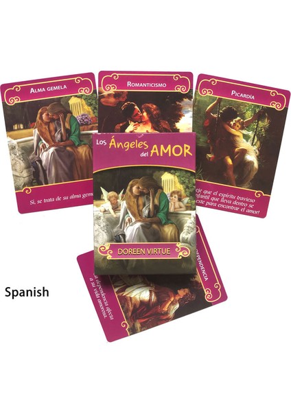Kırmızı Stil Kader Falı, Falcılık Oyunu Tarot ve Çeşitli Tarot Seçenekleri Için Ispanyolca 44 Kartlı Romantik Melekler Oracle Kartları ve Pdf Rehberi (Yurt Dışından) fiyatları