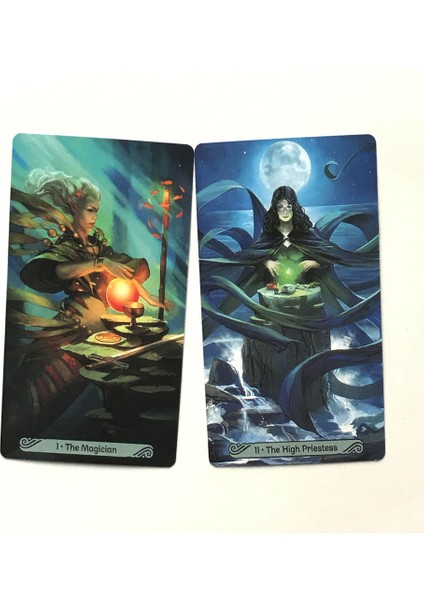 Derin Mavi Tarzı Deniz Kızı Tarot Kartları Oraklar Falcılık Destesi Parti Oyunu Türkçe Aile Eğlencesi Için Tarot Oyunu (Yurt Dışından) indirimleri