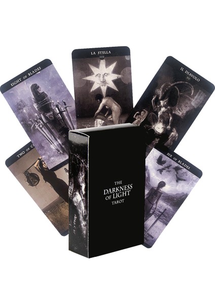 Karanlık Tarzı Cep Boyutlu Tuck Kutulu Neon Ay Tarot Destesi - Kader Falı ve Çeşitli Tarot Seçenekleri Için Tarot Kartları (Yurt Dışından)
