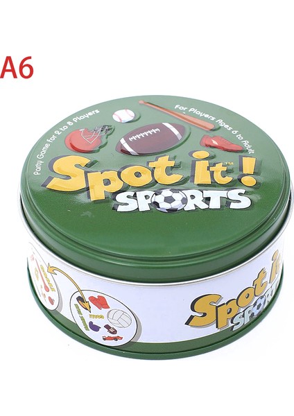 1-A6 Stili Yeni Dobble Spot It Kart Oyunu Oyuncak Demir Kutu Zeka Oyunları Kartı Hip Hop Ingilizce Versiyon Oyunu Sıcak Satış (Yurt Dışından)