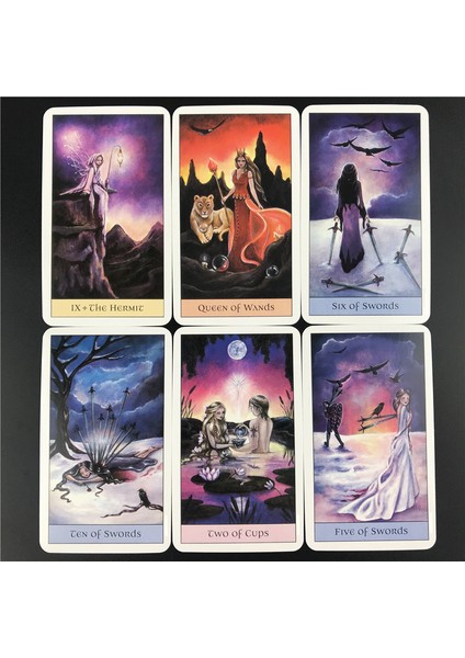 51 Adet TS98 Tarzı Aile Partisi Eğlencesi Için Türkçe Versiyonlu Kristal Vizyonlar Tarot Kart Oyunu Oyun Kartı Tarot Destesi Kartları (Yurt Dışından)