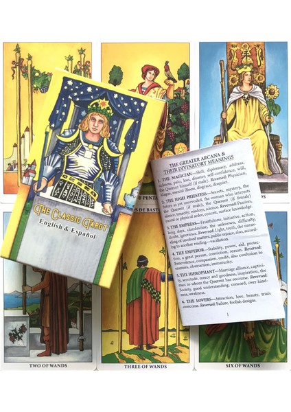 Tarot Çantası Stili Klasik Tarot, Rider Tarot ve Aşk Melekleri Oracle Tarot Spaaper Kılavuzu Kitabı (Yurt Dışından)