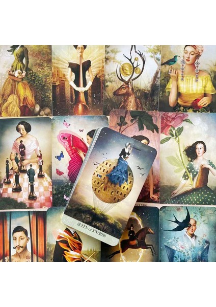 Bordo Tarzı Sihirli Anların Tarot Kartı Orak Kart Eğlence Parti Kartları Oyun Tahtası Oyunu Tarot Çantası (Yurt Dışından) indirimleri