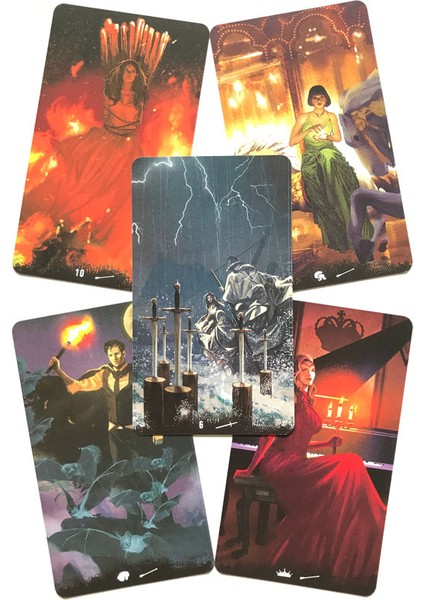 Wowen Thouyht Carod Stili Perili Ev Tarot Orakül Kartları Eğlence Parti Eğlencesi Satranç Kart Oyunu Tarot ve Çeşitli Tarot Seçenekleri (Yurt Dışından)
