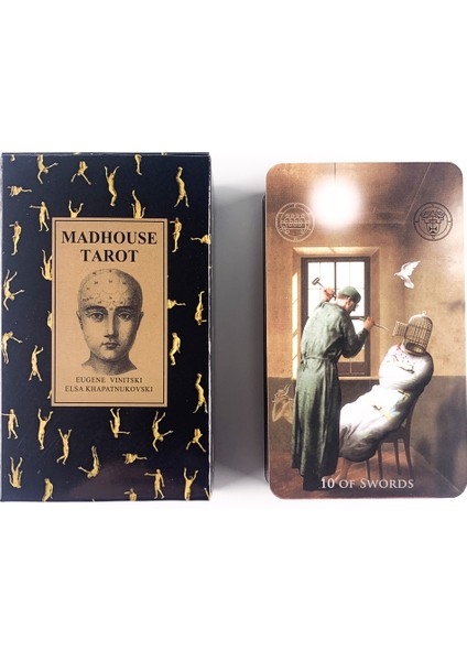 Eski Lenormand Stili Madhouse Tarot Destesi Yüksek Kehanet Kehanet Fal Falı Oracle Kart Oyunu Tarot ve Çeşitli Tarot Seçenekleri (Yurt Dışından)