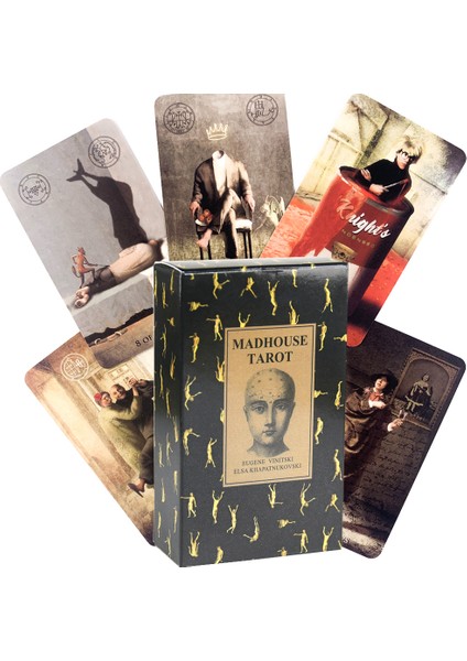 Eski Lenormand Stili Madhouse Tarot Destesi Yüksek Kehanet Kehanet Fal Falı Oracle Kart Oyunu Tarot ve Çeşitli Tarot Seçenekleri (Yurt Dışından)