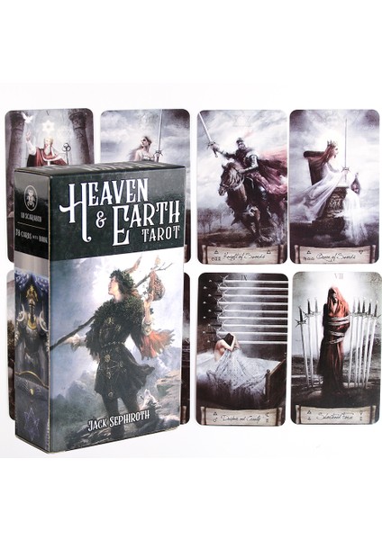 Kırmızı Stil Cennet Yer Tarot Seti Kartları 78 Yeni Tarot Kartı Başlayanlar Için Rehber Kitap Kart Oyunu Masa Oyunu Zarif ve Rehber Kitap - (Yurt Dışından) fırsatları