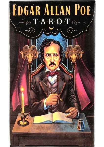 Tfttoo Tarot Stili Sıcak Satış Hd Edgar Allan Poe Tarot Kartları Yüksek Tarot Destesi Rehber Kitap Ile Oyun Tahtası Oyunu Kader Falı Eğlence Oyunu Için (Yurt Dışından)