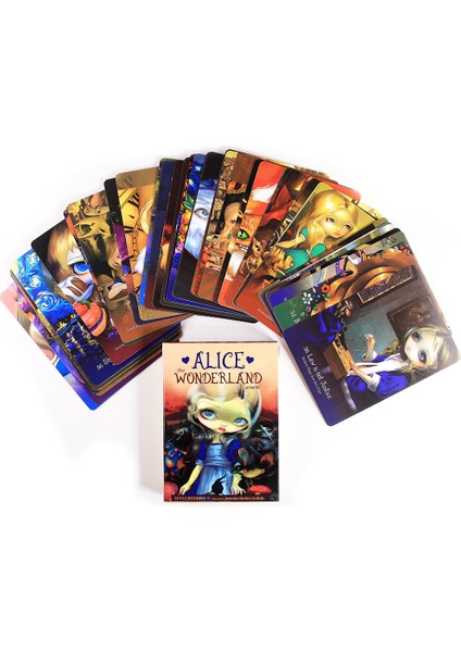 Mor Tarzı Alice Harikalar Diyarı Kehanet Kartları Tam Ingilizce Destesi Tarot Falı Kader Aile Parti Kart Oyunu (Yurt Dışından) modelleri