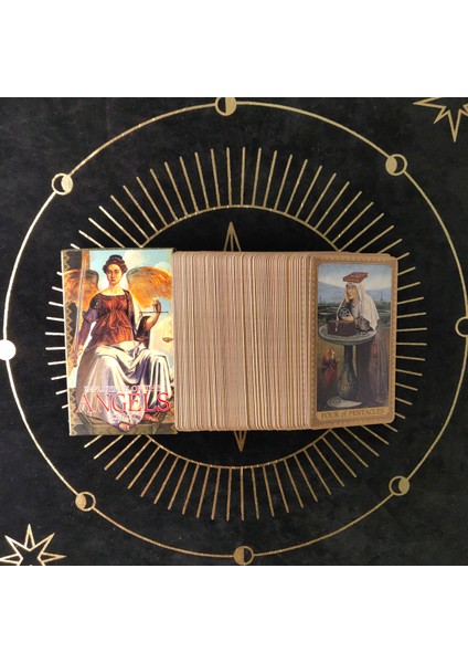 Melekler Tarzının Etkisi Yeni Gelen Mini Klasik Tarot Barbara Moore Tarot Kartları Destesi Oyun Kart Oyunu Fal Bakımı Oracle Cadılık Malzemeleri (Yurt Dışından)