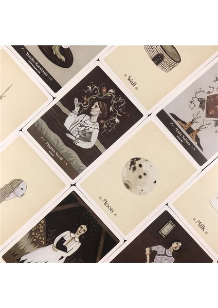 44 Adet TS74 Tarzı Yeni Edebi Cadılar Oracle Tarot Kartları Seti Türkçe Versiyon Tarot Destesi Oyunlar Aile Partisi Için Eğlenceli Oyunlar (Yurt Dışından) modelleri