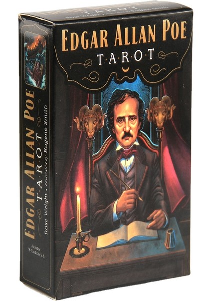 Sınırsız Tarot Stili Sıcak Satış Hd Edgar Allan Poe Tarot Kartları Yüksek Tarot Destesi Rehber Kitap Ile Oyun Tahtası Oyunu Kader Falı Eğlence Oyunu Için (Yurt Dışından)