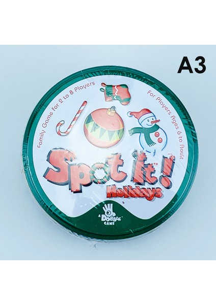 2-A3 Stili Yeni Dobble Spot It Kart Oyunu Oyuncak Demir Kutu Zeka Oyunları Kartı Hip Hop Ingilizce Versiyon Oyunu Sıcak Satış (Yurt Dışından)