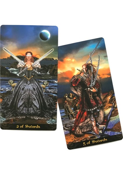 Derin Mavi Tarzı Tarot Illuminati Destesi Tam Ingilizce Kılavuzlu Aile Parti Oyunu Oynama Oracle Kartları - E-Ticaret Başlığı (Yurt Dışından) modelleri