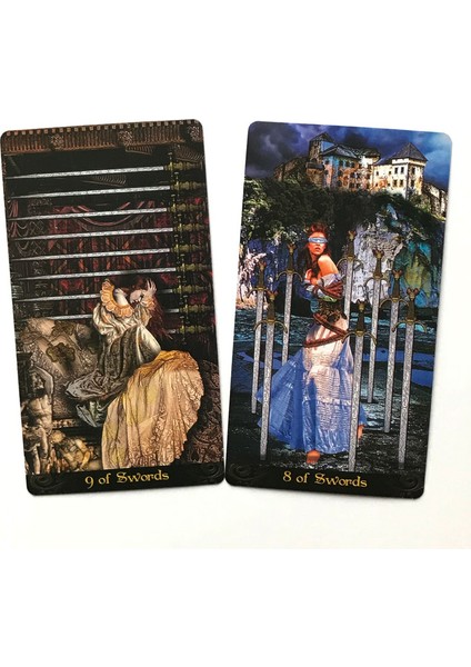Derin Mavi Tarzı Tarot Illuminati Destesi Tam Ingilizce Kılavuzlu Aile Parti Oyunu Oynama Oracle Kartları - E-Ticaret Başlığı (Yurt Dışından) indirimleri