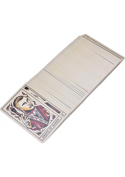 No.77 Stili Dövme Tarot Kartları Tam Ingilizce Oyun Tahtası Oyunu Tarot Kart Destesi Aile Parti Eğlence Oyunu Oynama Kartları Pdf Talimatları (Yurt Dışından) modelleri