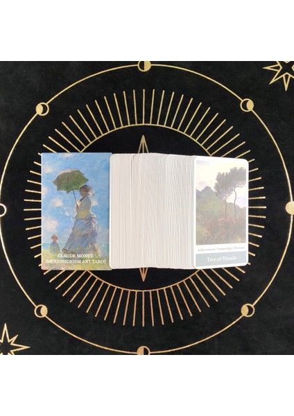 Claude Monet Tarot Stili Yeni Gelen Mini Klasik Tarot Barbara Moore Tarot Kartları Destesi Oyun Kart Oyunu Fal Bakımı Oracle Cadılık Malzemeleri (Yurt Dışından)