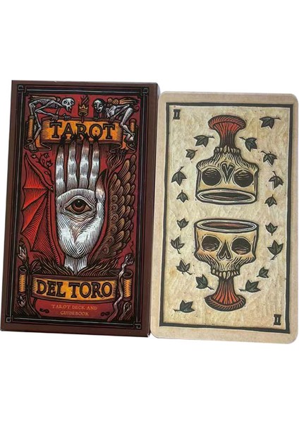 Kırmızı Stil Yeni Del Toro Tarot Destesi Kartlar Aile Tatil Parti Oyun Kartları Destesi Tarot Kart Oyunu (Yurt Dışından) fırsatları