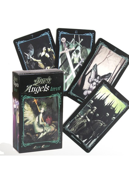 Ordu Yeşili Tarzı Karanlık Melekler Tavşan Tarot Destesi Lunalapin Tarot Kartları Kart Oyunu Hediye Pdf Kılavuzu Ile Kart Oyunu Masası Oyunu 78 Kart Başlangıçlar (Yurt Dışından)