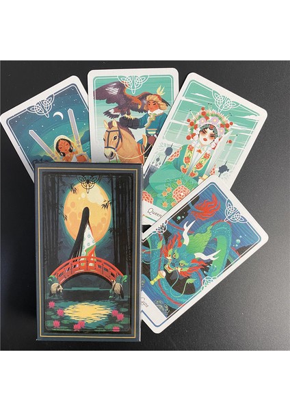 78 Adet TT13 Tarzı Dünya Çapında Tanrılar, Efsaneler ve Masallardan Ilham Alan Tarot Oyunu - E-Tam Rehberli Kartlar Oyunu (Yurt Dışından)