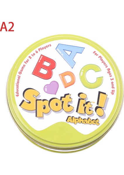 1-A2 Stili Yeni Dobble Spot It Kart Oyunu Oyuncak Demir Kutu Zeka Oyunları Kartı Hip Hop Ingilizce Versiyon Oyunu Sıcak Satış (Yurt Dışından)